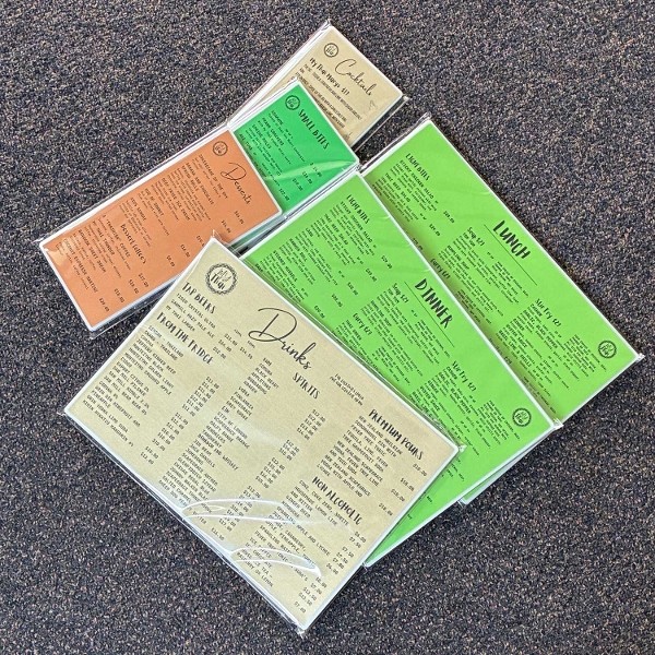My Thai's fresh new menus